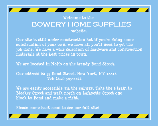 Bowery Home Supplies